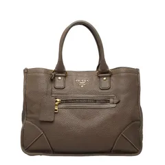 プラダ ハンドバッグ トートバッグ グレージュ レザー レディース PRADA【1-0247661】