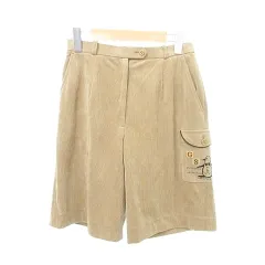 マンシングウェア MUNSINGWEAR 美品 ショートパンツ コーデュロイ 日本製 11 約Lサイズ ベージュ ■GY61