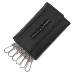 [トミーヒルフィガー] キーケース ブラック メンズ 31TL17X017 001 [並行輸入品]