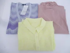  未使用 タグ付き るんびに クレマチス他 総柄ロングシャツ カットソー ロングカーディガン 3点 LL 日本製 レディース