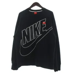 ナイキ NIKE トレーナー スウェット プルオーバー クルーネック 長袖 ロゴ プリント XL 黒 ブラック