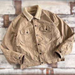 L.L.Bean エルエルビーン　ボアワークジャケット トラッカージャケット　ベージュ Mサイズ　古着