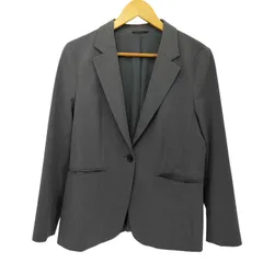 ジーユー GU ウォッシャブルテーラードジャケット グレー Lサイズ レディース JPN：L 