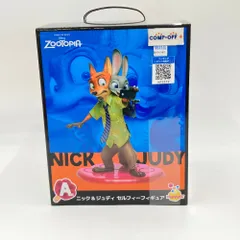ニック・ワイルド＆ジュディ・ホップス セルフィーフィギュア 「Happyくじ ズートピア」 A賞 フィギュア サニーサイドアップ