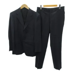 ポールスミス PAUL SMITH COLLECTION ゼニア生地 スーツ セットアップ ジャケット パンツ 背抜き 3B ストライプ M 紺 ネイビー 0112