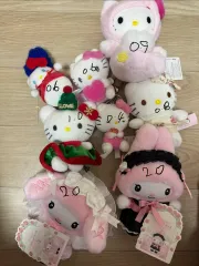 サンリオ ハローキティ/マイメロディ ぬいぐるみキーホルダー セット