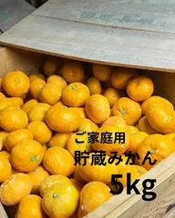 【ご家庭用】貯蔵みかん【5kg】