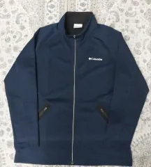 Columbia ネイビー ジップアップ ジャケット L (95)