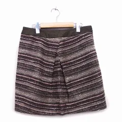 ガリャルダガランテ GALLARDAGALANTE スカート 台形スカート ミニ ラメ 1 ブラウン 茶 /KT1