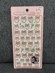 ちいかわ 古本屋 ボンボンドロップシール｜ぷっくり立体・正規品・キャラクターシール　カニちゃん