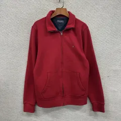 トミーヒルフィガー ヴィンテージフィット 刺繍ロゴ 弱起毛 ジップアップ M A04988