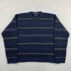 ポロ ラルフローレン ラムウール カシミア ブレンド フェアアイル ハンドニット