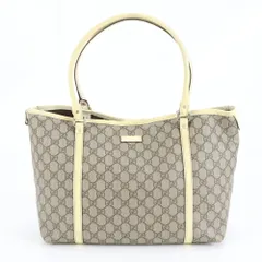 美品 グッチ GGスプリーム 197953 レザー トート バッグ 肩掛け ショルダー ハンド 本革 A4 レディース RCM DF29-1【中古】