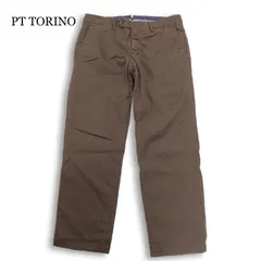 PT TORINO ピーティートリノ 通年 ストレッチ★ スーパースリムフィット チノ パンツ スラックス Sz.46　メンズ