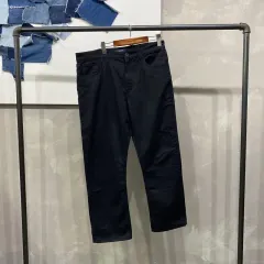 (34インチ) Calvin Klein カルバン・クライン CK カジュアル ストレッチ ブラックジーン ブラックデニム