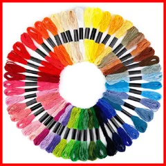 Vooye Hommy刺繍糸 50色 8m セット クロスステッチ カラーが豊富できれい! 刺しゅう糸