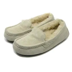 アグ UGG アンスレー ANSLEY ムートン モカシン シューズ スリッポン アイボリー 23cm 3312