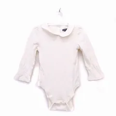 ベビーギャップ BABY GAP ベビー服 ロンパース カバーオール ショートオール 長袖 コットン 綿 18-24 ホワイト 白 /HT4