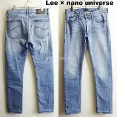 Lee × ナノユニバース　（リー × ナノユニバース）　LB0247　スキニーデニム　W79cm / メンズ M 相当　ストレッチ　ローライズ　日本　ライトインディゴ　ユニセックス