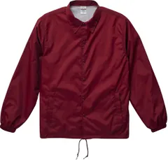 ユナイテッドアスレ UnitedAthle ナイロン コーチ ジャケット   裏地付   705901XX 72 バーガンディ