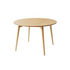 無印良品 廃盤 丸・サークル 天然木オーク材ダイニングテーブル 120cm