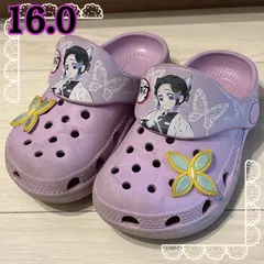 鬼滅の刃 胡蝶しのぶ ジビッツ 紫 パープル クロックス サンダル 女の子 16