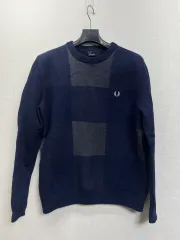 フレッドペリー メンズ ニットTシャツ ラウンドネック ニット セーター カーディガン シャツ 95サイズ
