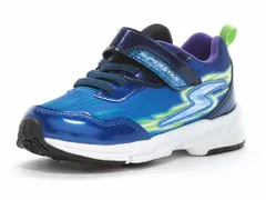 【moonstar】SUPERSTAR SS K1223 BLUE ムーンスター スーパースター ブルー 子供靴 キッズ ジュニア シューズ  抗菌防臭 軽量 幅広 ワイド スニーカー パワーバネ 運動会 男の子