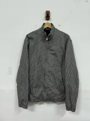 (L)ザラ ヒッコリー ブルゾン ジップアップ ジャケット