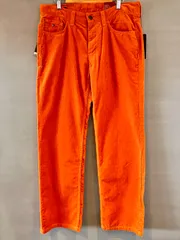 【 未使用品 】TOMMY HILFIGER トミーヒルフィガー コーデュロイパンツ コーズ オレンジ 橙 メンズ サイズ W34 L32（裾上げ済み）