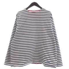 オーチバル ORCIVAL オーシバル Tシャツ カットソー 長袖 ボーダー マリン 5 白 ホワイト 紺 ネイビー