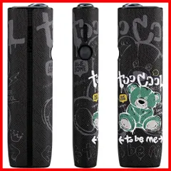 [Votabell] 加熱式たばこ用ケース IQOS ILUMA ONE/イルマ i ワンに適合する（PUレザー製 360°全面保護 耐衝撃 極フィット勘合 可愛い熊模様 グリーン)