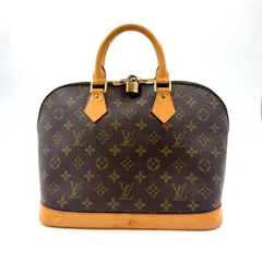 LOUIS VUITTON アルマPM モノグラム モノグラム レザー×PVC ブラウン ハンドバッグ ゴールド M51130 