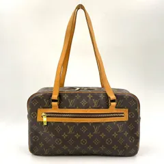 LOUIS VUITTON シテGM モノグラム モノグラム レザー×PVC ブラウン ショルダーバッグ ゴールド M51181 