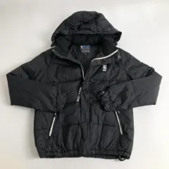 NBA ブラック フード ダウン アウター s