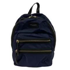 MARC JACOBS(マークジェイコブス) リュックサック バイカーバックパック M0008296 ネイビー×黒 レザー