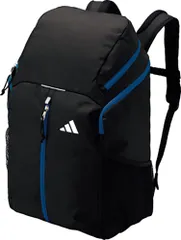 アディダス adidas サッカー ボール用デイパック 32L 黒色 青色 ブラック ブルー リュック リュックサック 通学 部活動 サッカー バレーボール 中学生 高校生 大学生 通勤  ADP41BKB 黒×青