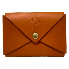 IL BISONTE(イルビゾンテ) 名刺入れ美品  - オレンジ レザー