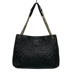 TORY BURCH(トリーバーチ) ショルダーバッグ - 黒 チェーンショルダー/キルティング レザー