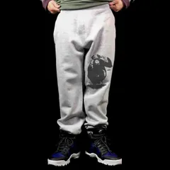 オリジナル スウェットパンツ ドルク DOLK チンパンジー バナナ ピストル バンクシー風 スウェットパンツ S M L XL タイト ジャスト 大きい ビッグ オーバーサイズ メンズ レディース ユニセックス ピンククリーム