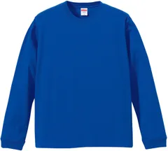 ユナイテッドアスレ UnitedAthle 5.6oz L/S Tシャツ 1.6インチリブ   501101C 85 ロイヤルブルー