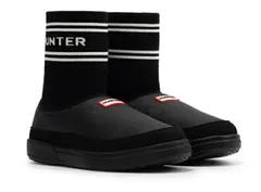 【SALE】【HUNTER】UFS7113REN-BLK IN/OUT KNITTED SOCK SLIPPER BLACK ハンター イン/アウト ハンター ニッテッド ソック スリッパ ブラック スリッポン 大人靴 レディース 冬靴 靴下