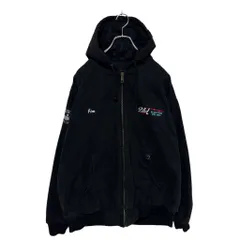 565 DRI DUCK 企業刺繍 中綿フーディ アクティブジャケット vintageアクティブジャケットダックパーカーブラウンフェードXL企業