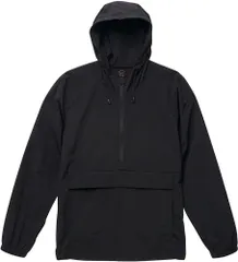 ユナイテッドアスレ UnitedAthle コットンライク ナイロン アノラック パーカ 一重   721101 2 ブラック