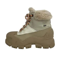 UGG(アグ) ブーツ 23 レディース アディロームハイカー 1134330 アイボリー×グレーベージュ×ベージュ レザー