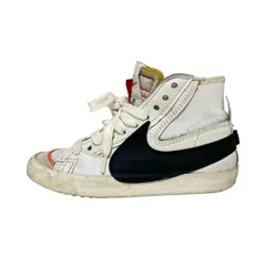 NIKE(ナイキ) スニーカー 24 レディース ブレザー ミッド77 ジャンボ DD3111-100 白×黒×オレンジ レザー