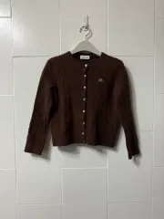 LACOSTE ラコステ ケーブル グルネック カーディガン