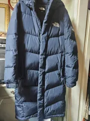 THE NORTH FACE ザノースフェイス ダウンジャケット ロング丈 ネイビー XS/85