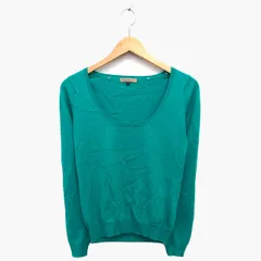 プロポーション ボディドレッシング PROPORTION BODY DRESSING ニット カットソー 長袖 丸首 ウール混 アンゴラ混 無地 シンプル リブ 3 グリーン 緑 /HT9