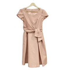 aimer(エメ) ワンピース サイズ9号 レディース美品  - ライトピンク Vネック/半袖/ロング